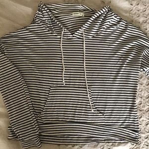 Soft & Light Striped Pullover with Hood